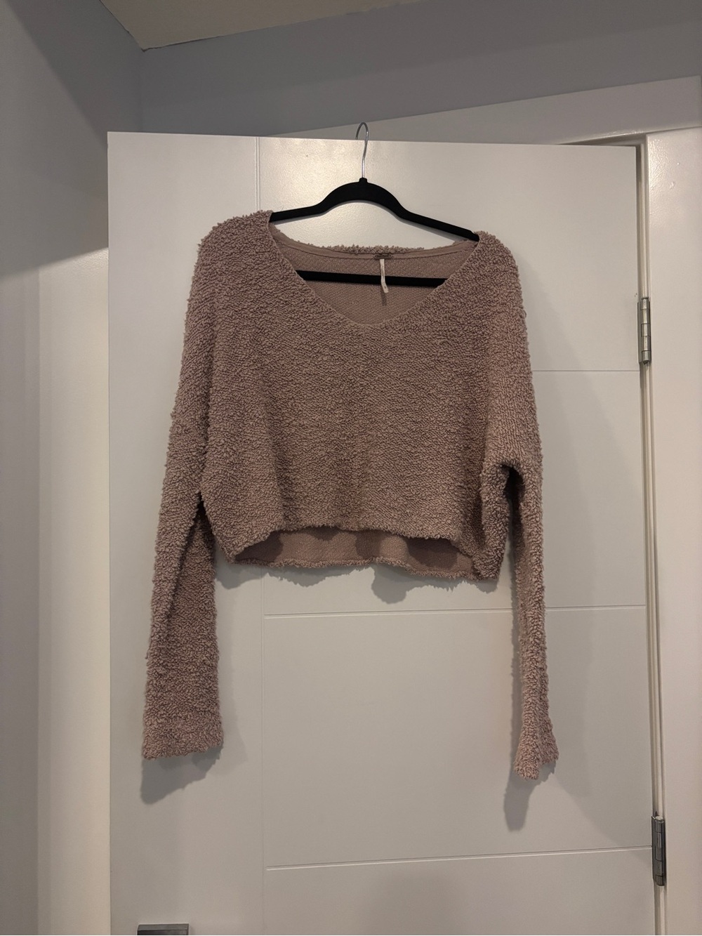 Free People Popcorn Cozy Pullover Sweater - Dusty Rose